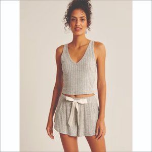 ABERCROMBIE & FITCH COZY RIB TANK & SHORTS - Size Small